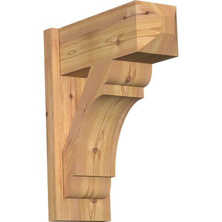 Ekena Millwork Olympic Smooth Craftsman Outlooker, Western Red Cedar, 7 1/2"W x 18"D x 22"H OUT08X18X22OLY04SWR